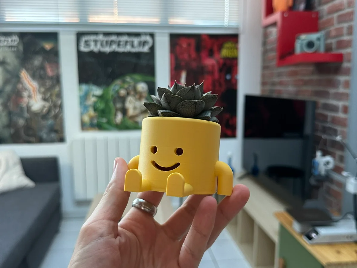 Pot de Fleur - Smile, impression 3D sur mesure · Déco